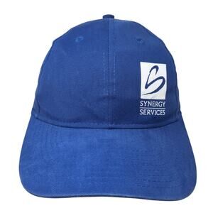 Synergy Services Strapback Baseball Cap Blue One Size Adjustable Vitronic
